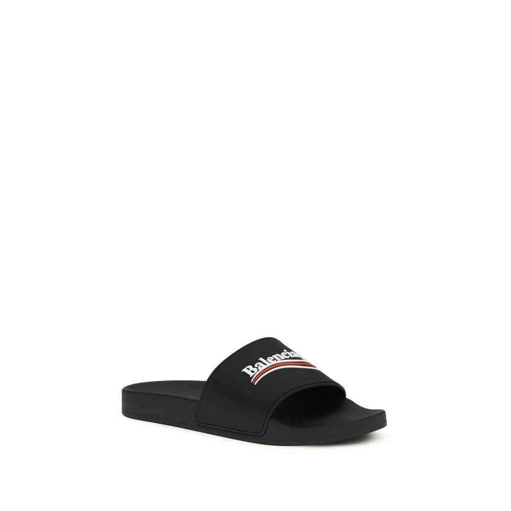Balenciaga Black Polyurethane Sandals by Balenciaga