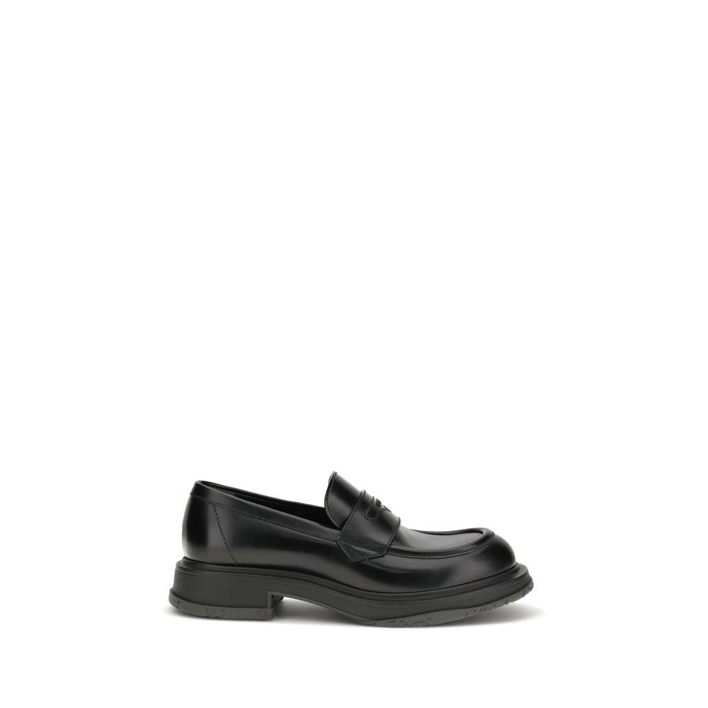 Gucci Black Calf Leather Bos Taurus Slip-On Loafers by Gucci