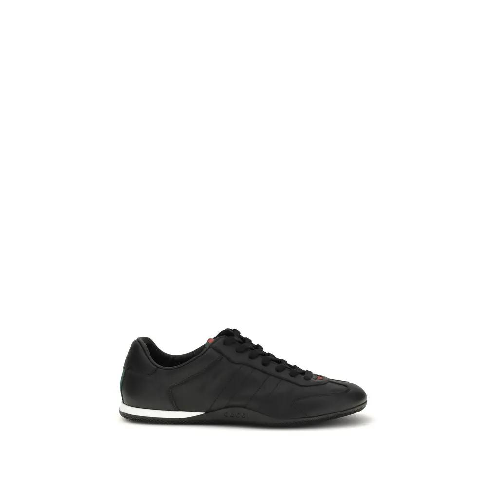 Baskets basses Gucci Bos Taurus en cuir de veau noir