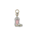 Ganni Silver Polyethylene Keychain by Ganni