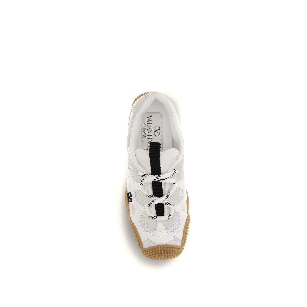 Valentino Garavani White Polyamide Athletic Sneakers by Valentino Garavani