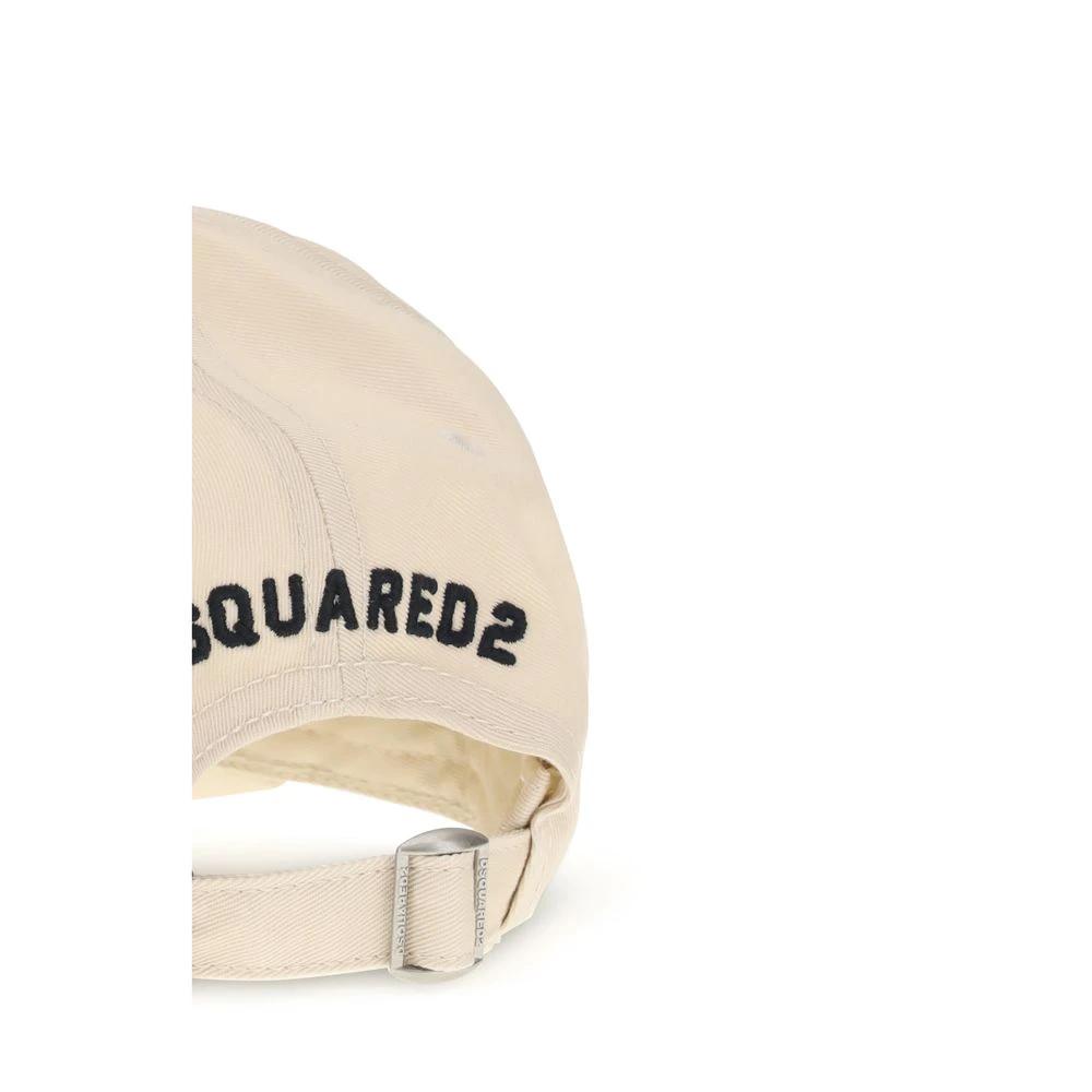 Dsquared² Beige Cotton Cap (Baseball Hat) by Dsquared²