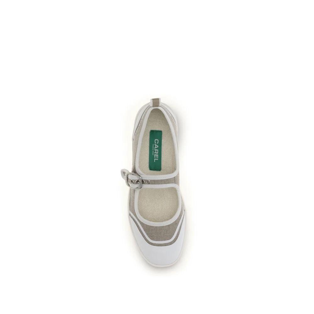 Ballerines Carel Paris en coton beige