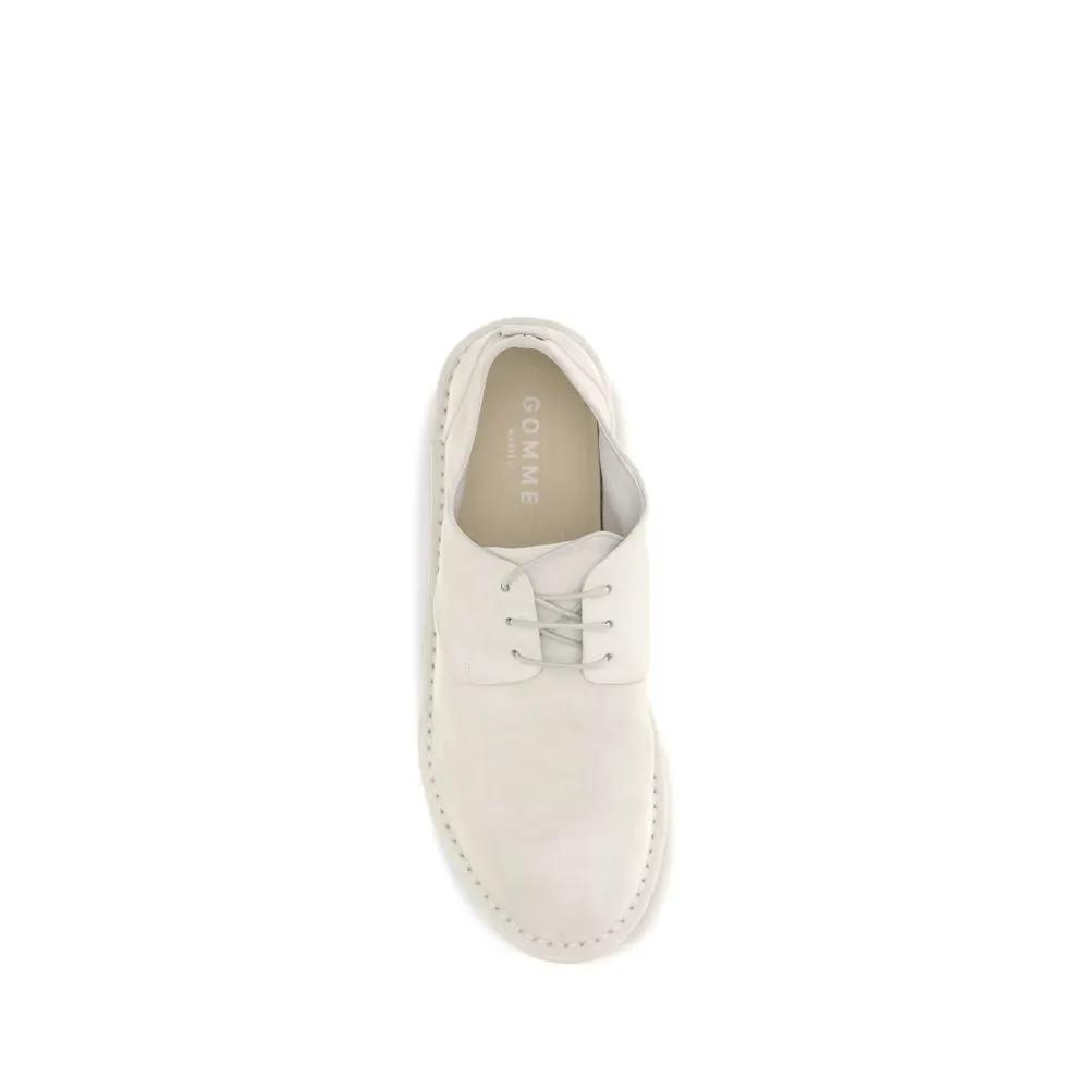 Marsell Beige Calf Leather Bos Taurus Oxfords And Derbies