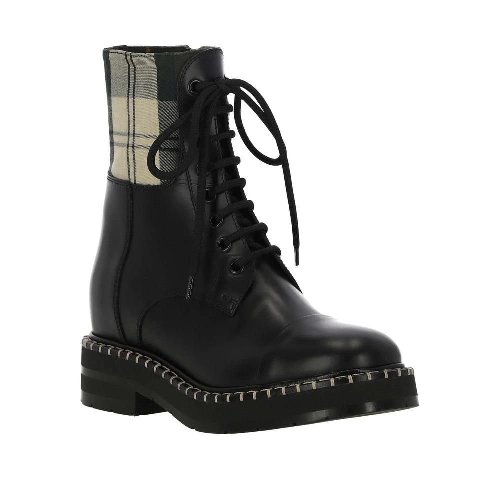 See By Chloé Black Cotton Lace-Up Boots by See By Chloé