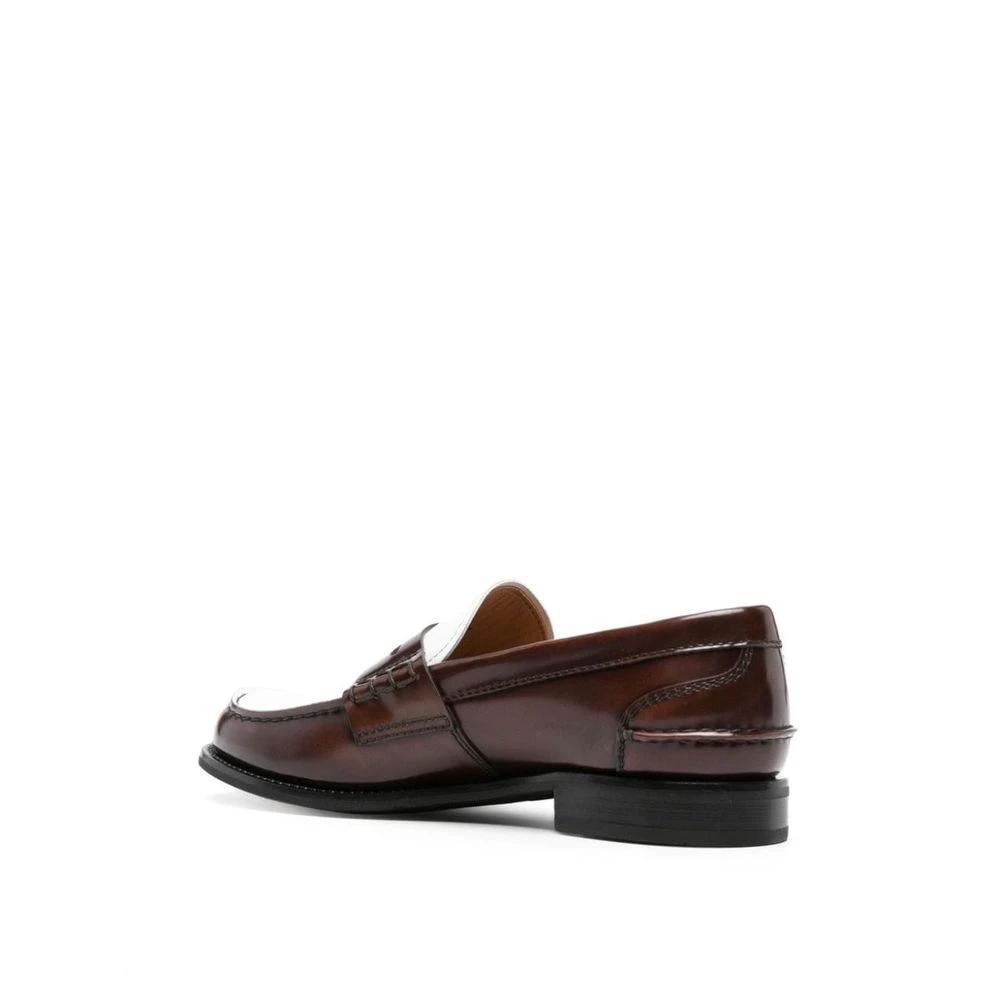 Church's Brown Calfskin Slip-On Loafers by Church's