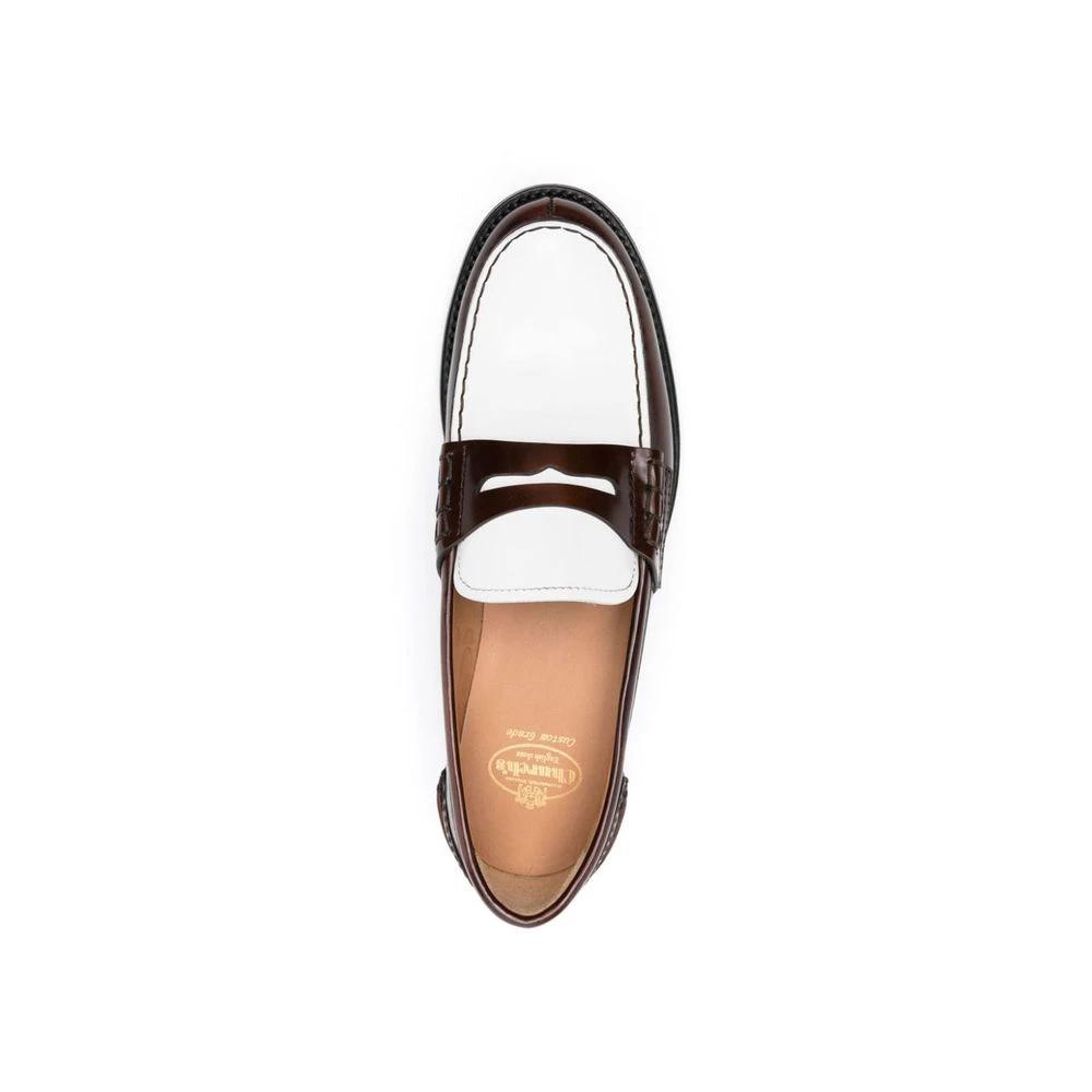 Church's Brown Calfskin Slip-On Loafers by Church's