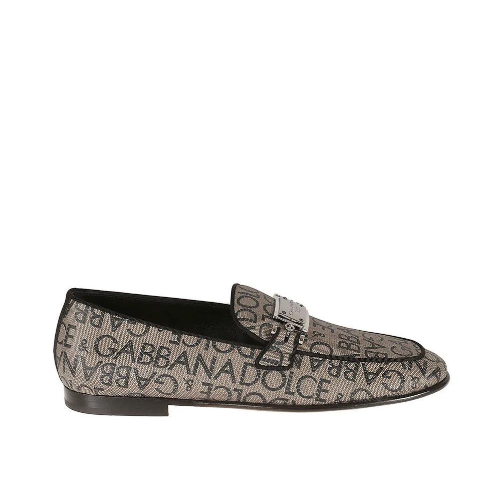 Dolce & Gabbana Brown Calfskin Slip-On Loafers by Dolce & Gabbana