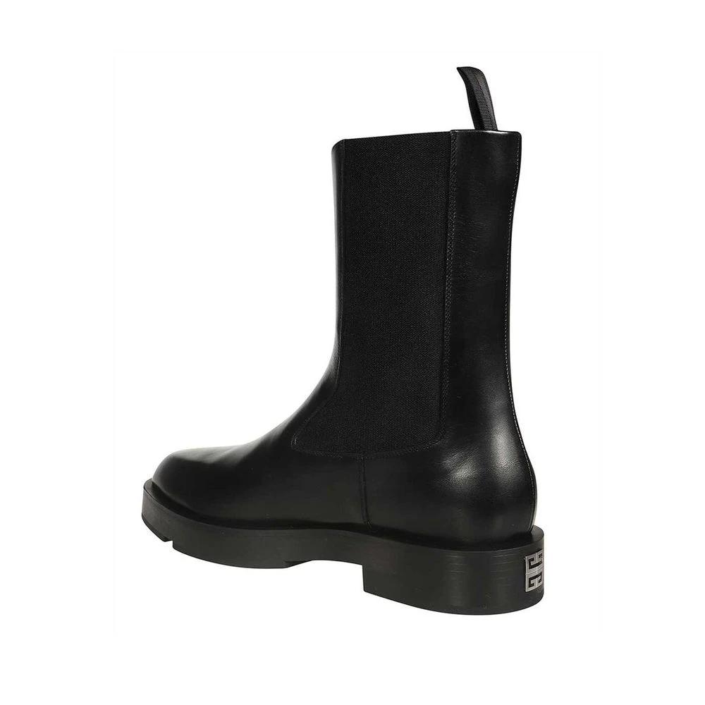 Givenchy Black Calfskin Chelsea Boots by Givenchy