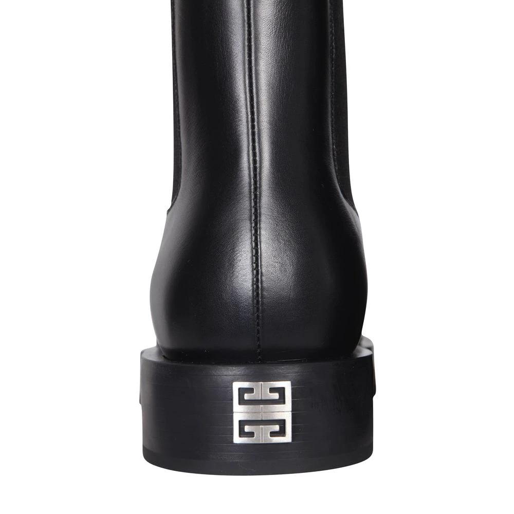 Givenchy Black Calfskin Chelsea Boots by Givenchy