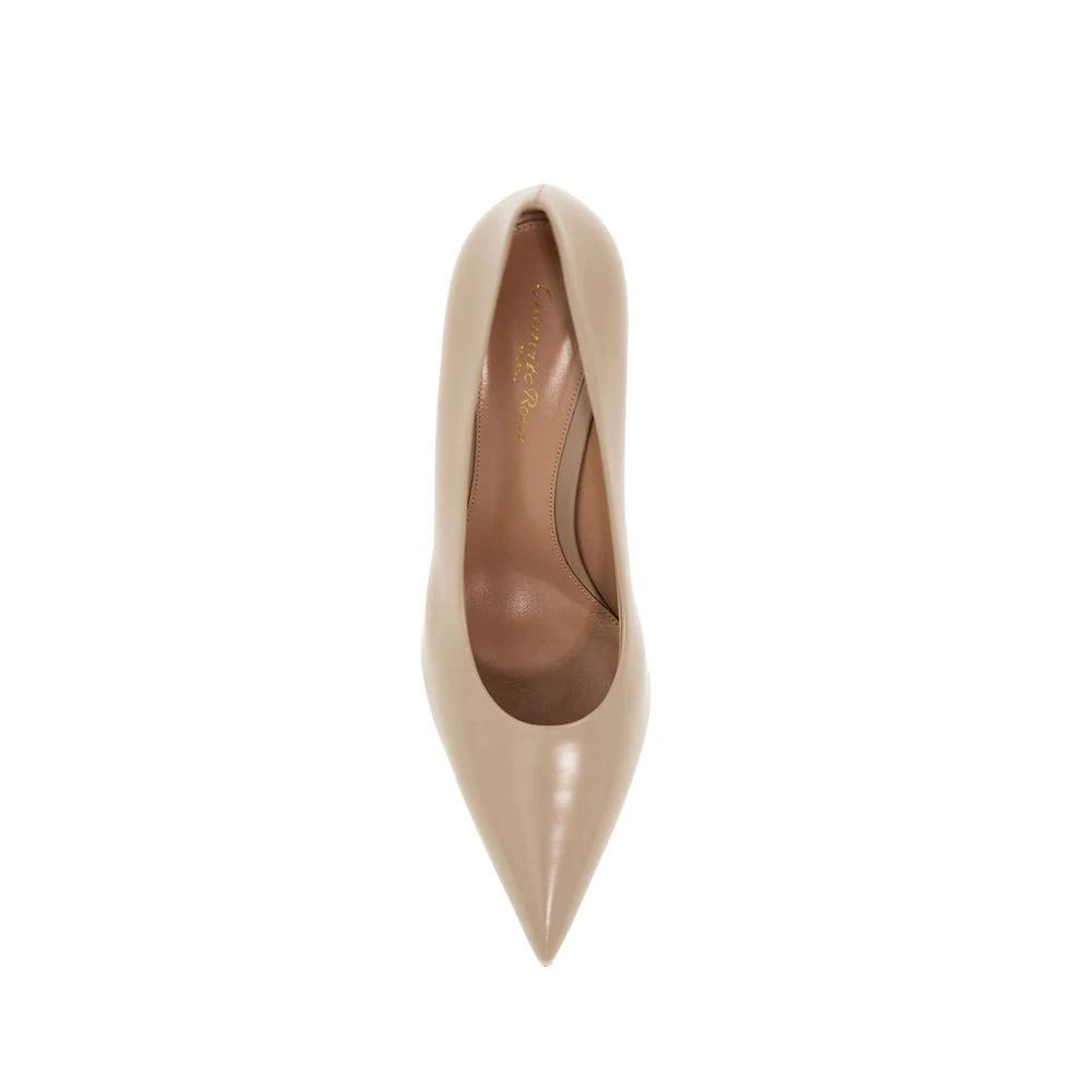 Gianvito Rossi Beige Calfskin High Heel Pumps by Gianvito Rossi