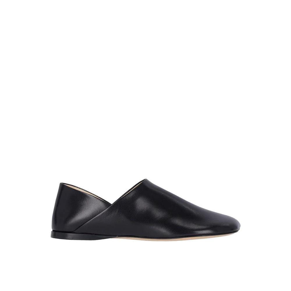 Loewe Black Lamb Leather Slip-On Loafers by Loewe
