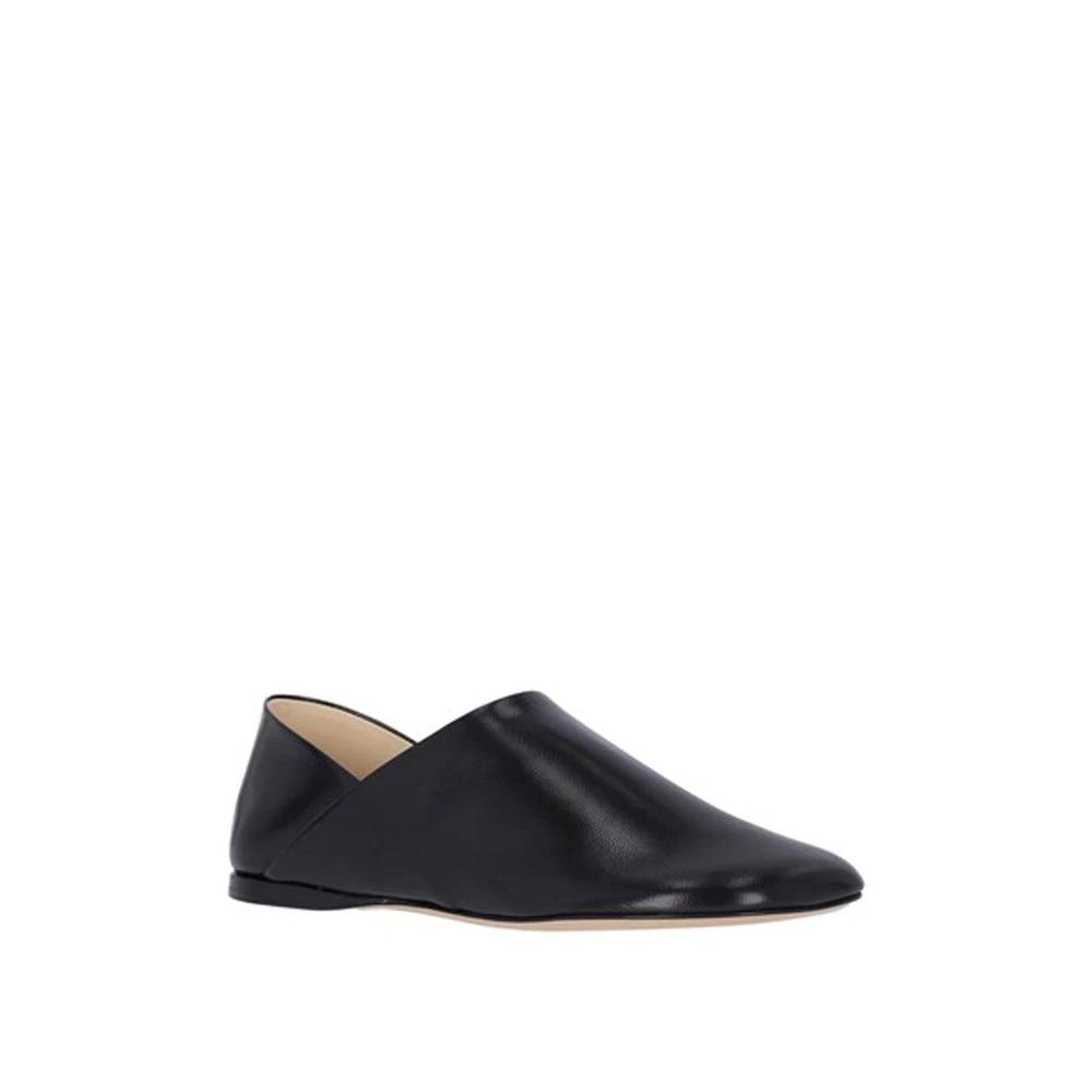 Loewe Black Lamb Leather Slip-On Loafers by Loewe