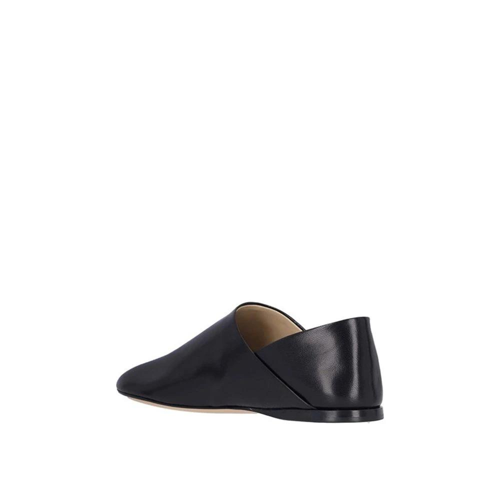 Loewe Black Lamb Leather Slip-On Loafers by Loewe