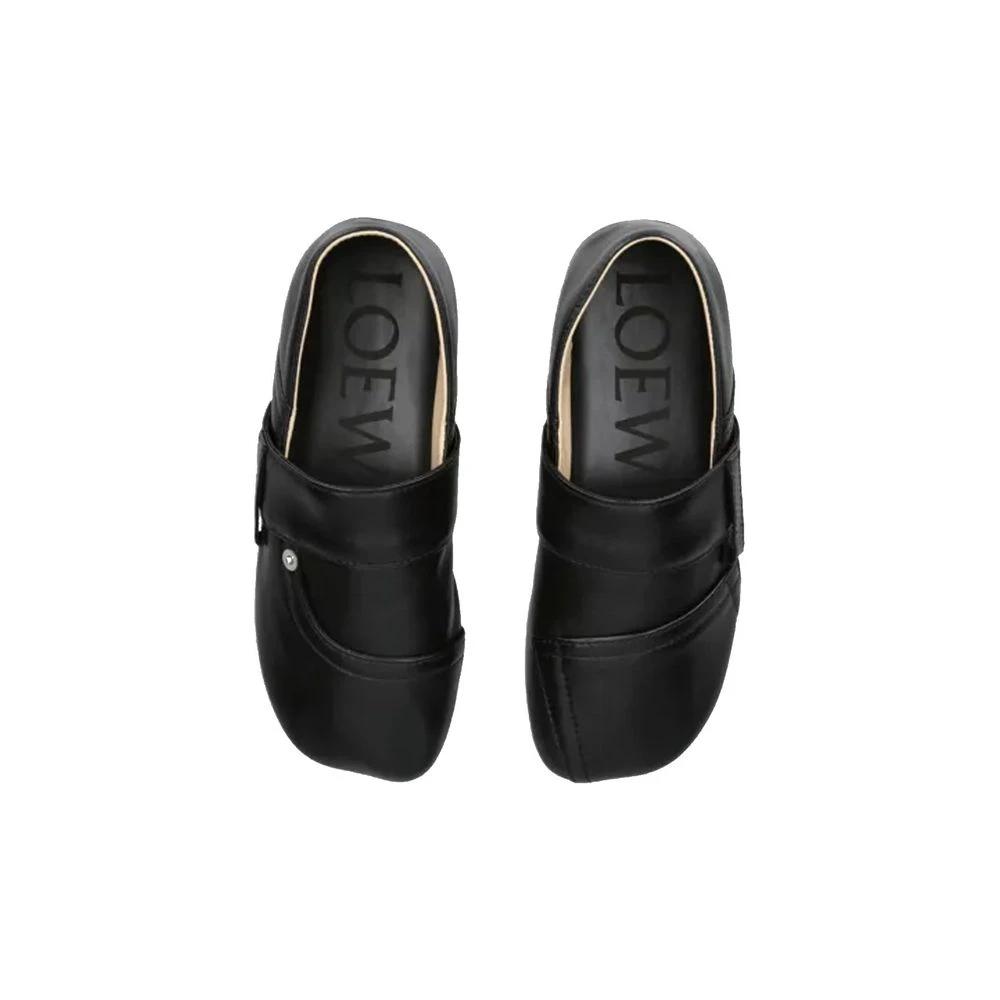 Loewe Black Calfskin Slippers by Loewe