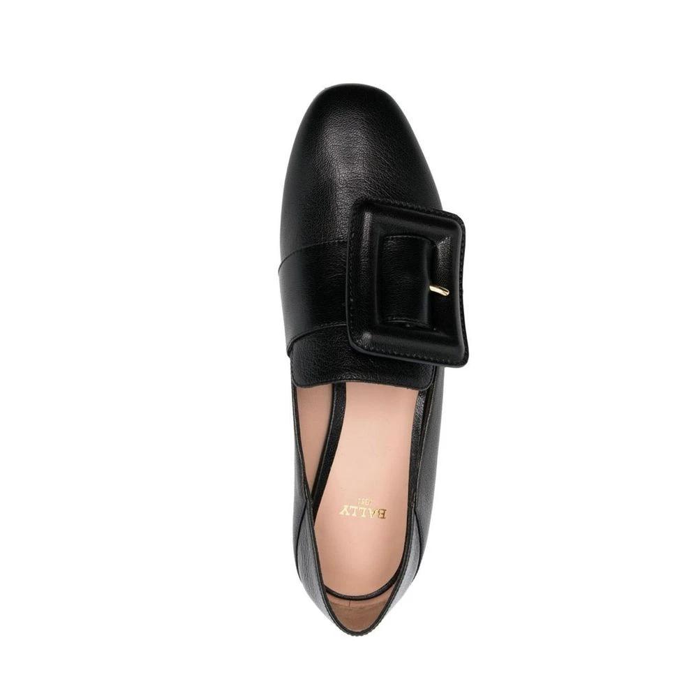 Bally Black Calfskin Slip-On Loafers by Bally