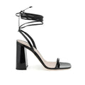 Miu Miu Black Calfskin Platform Sandals by Miu Miu