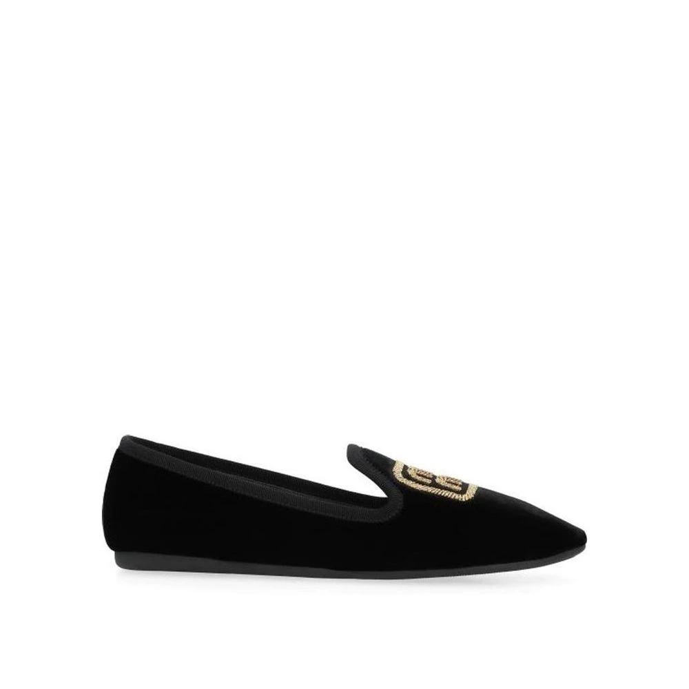 Miu Miu Black Fabric Flats by Miu Miu