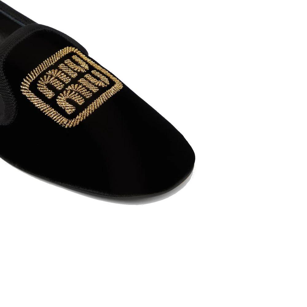 Miu Miu Black Fabric Flats by Miu Miu