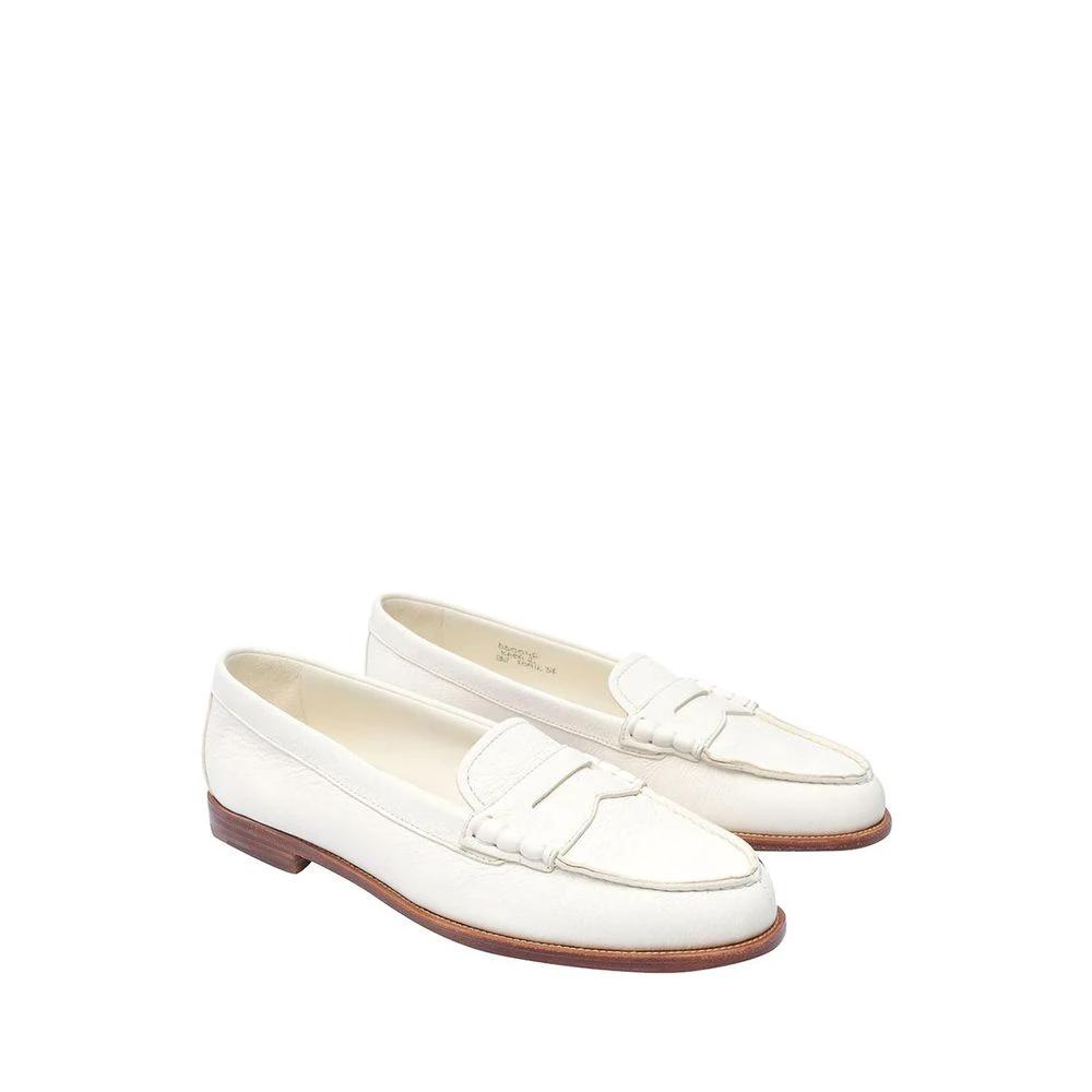 Church's White Calfskin Slip-On Loafers by Church's