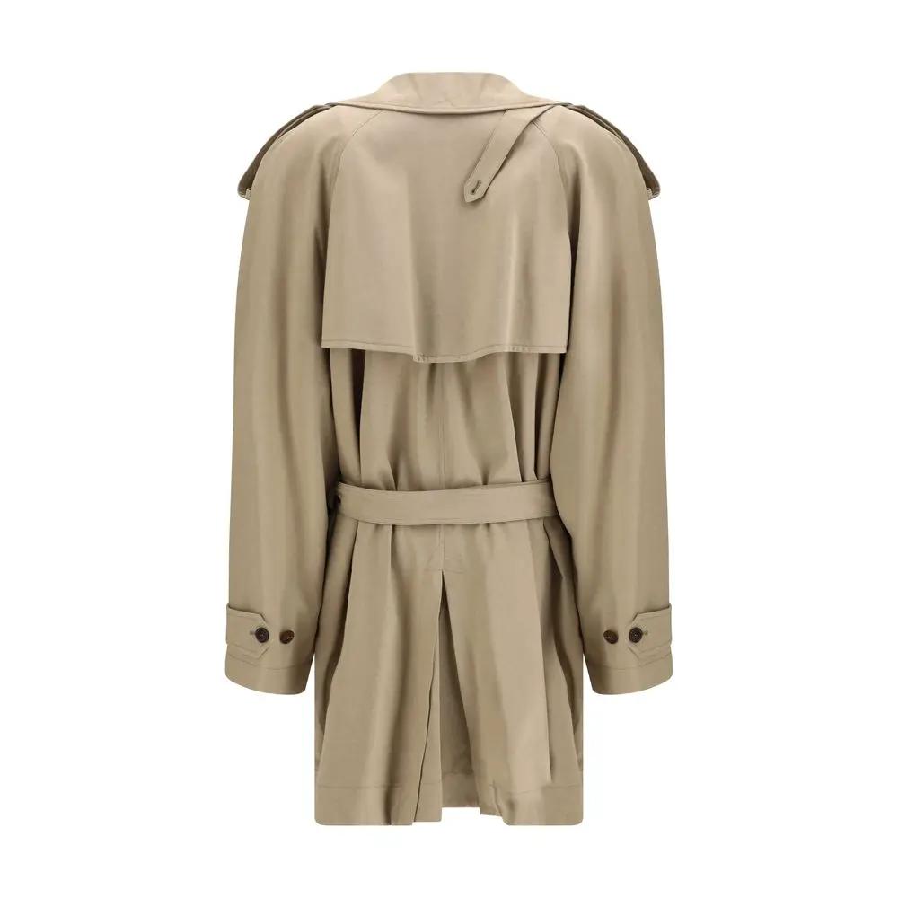 Trench-coat Balenciaga en coton beige