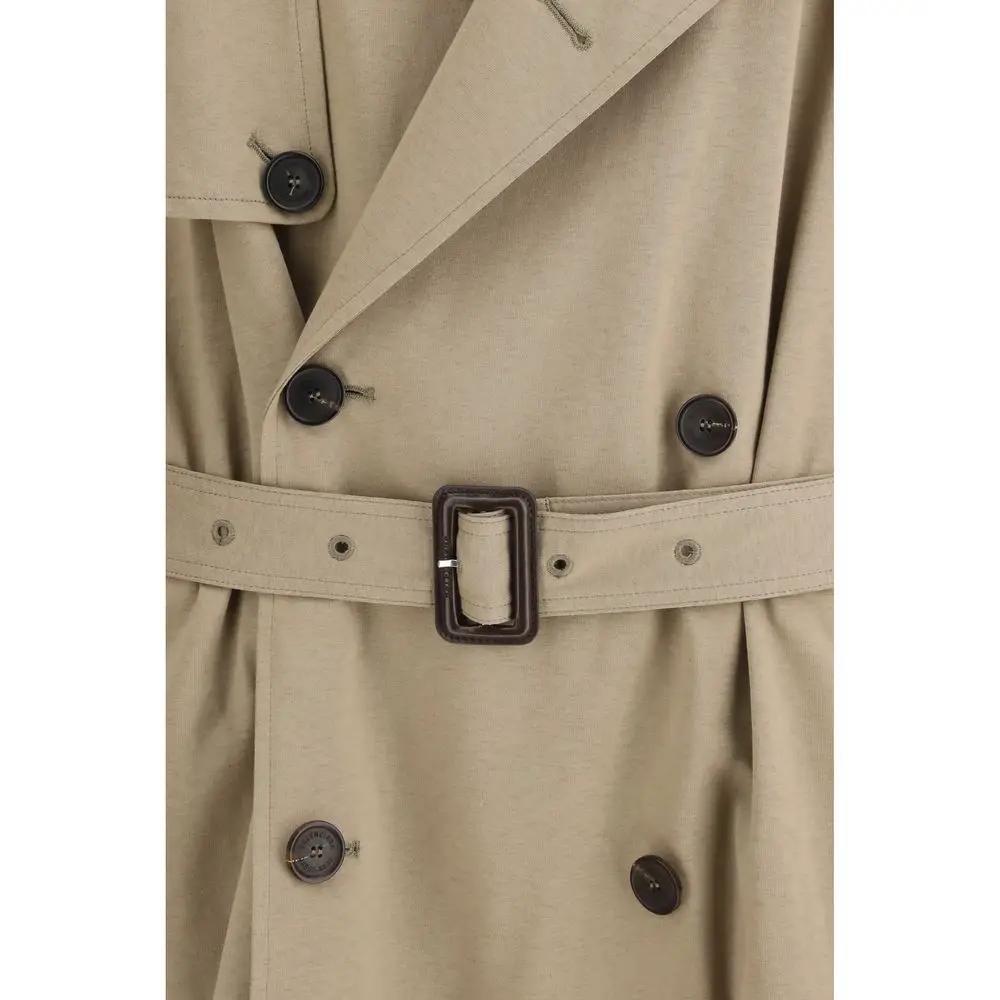 Trench-coat Balenciaga en coton beige