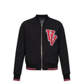 Versace Black Virgin Wool Bomber by Versace