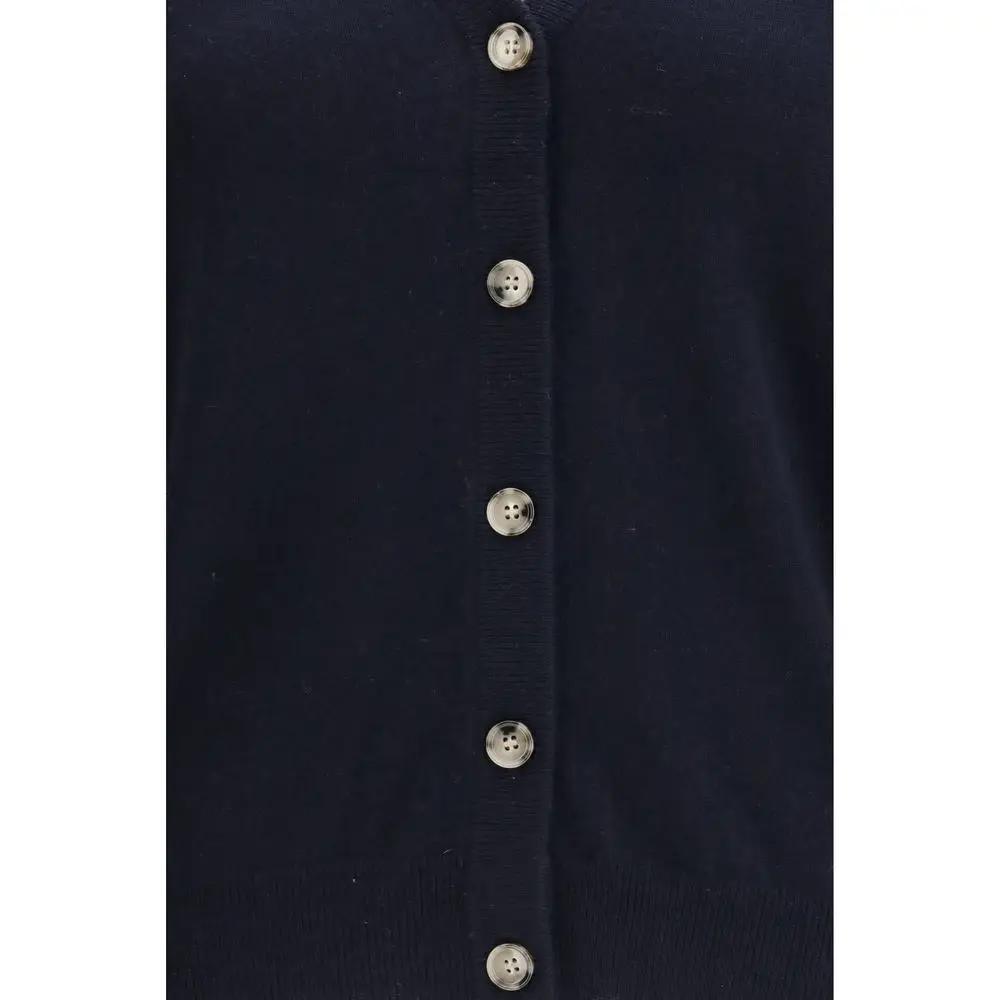 Allude Blue Cashmere Cardigan
