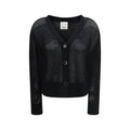Allude Black Wool Cardigan