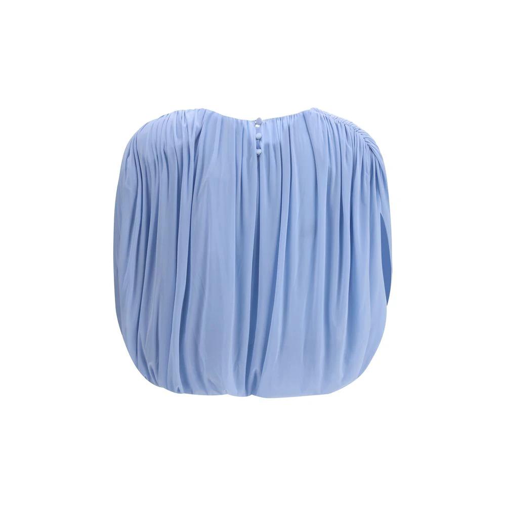 Magda Butrym Blue Copper Blouse by Magda Butrym