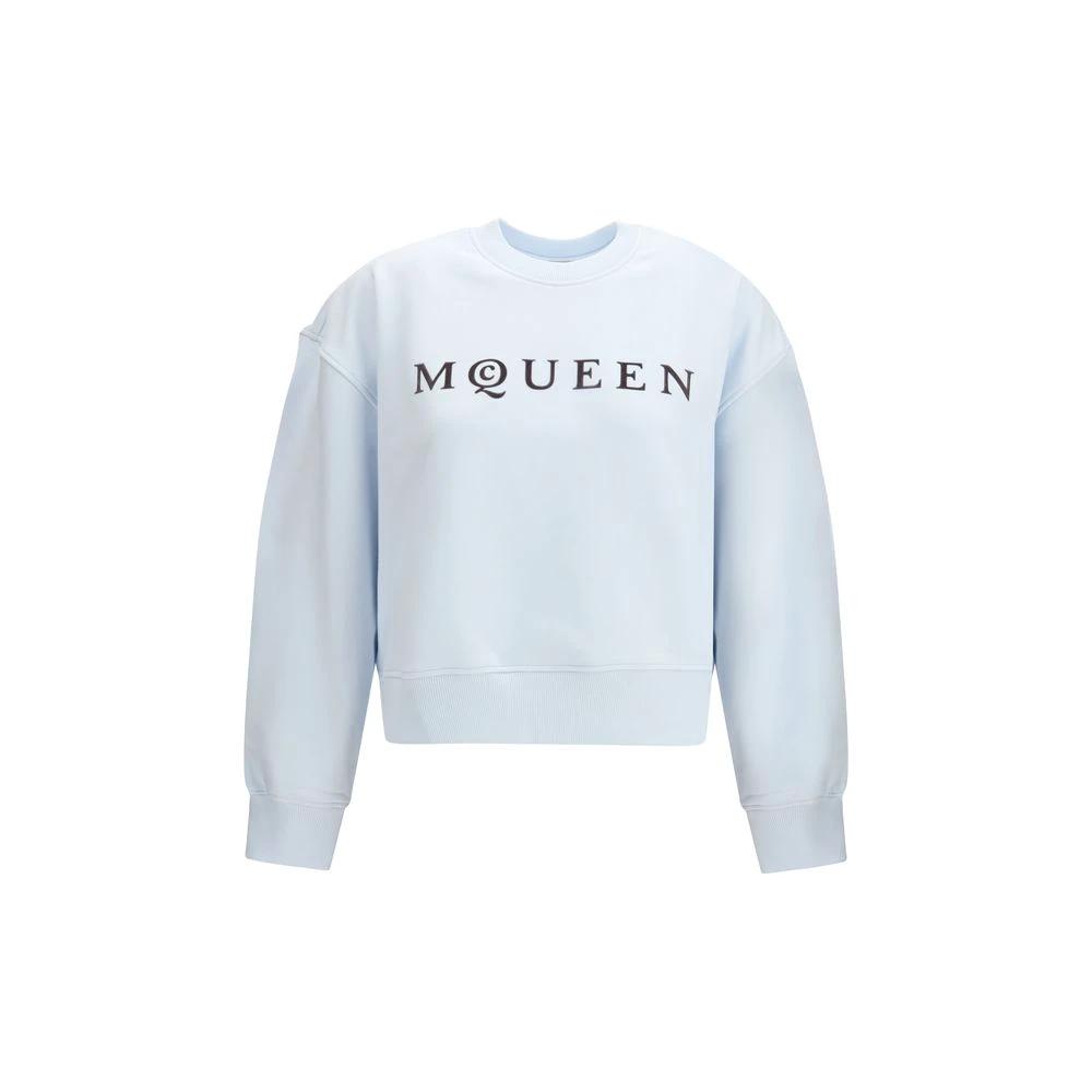Alexander McQueen Blue Cotton Sweatshirt by Alexander McQueen