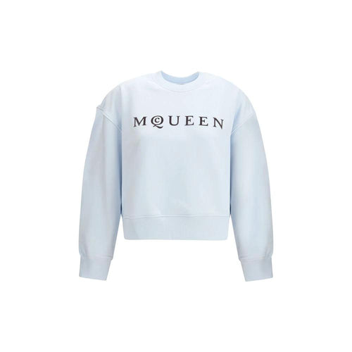Alexander McQueen Blue Cotton Sweatshirt by Alexander McQueen