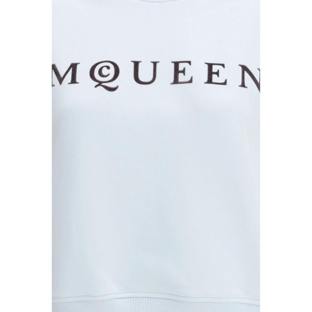 Alexander McQueen Blue Cotton Sweatshirt by Alexander McQueen