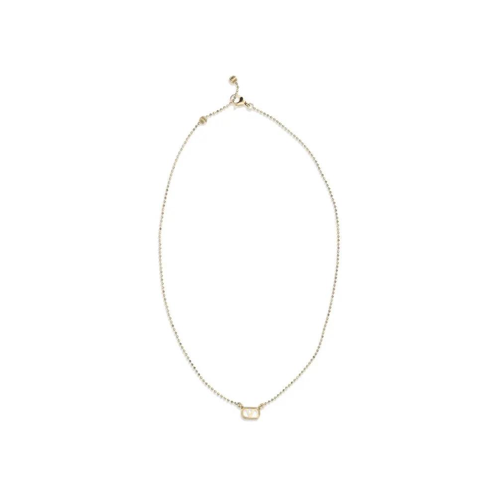 Valentino Garavani Gold Brass Necklace