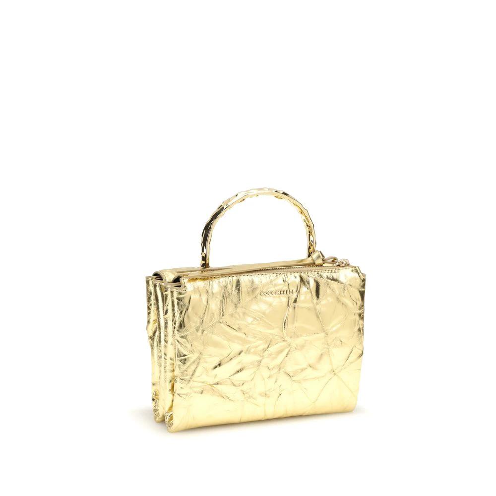 Coccinelle Gold Calf Leather Bos Taurus Handbag by Coccinelle
