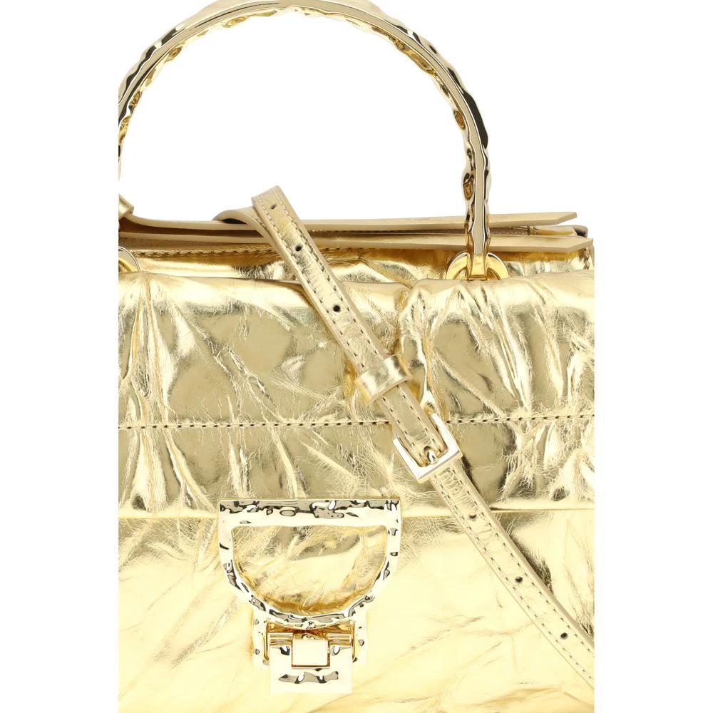 Coccinelle Gold Calf Leather Bos Taurus Handbag by Coccinelle