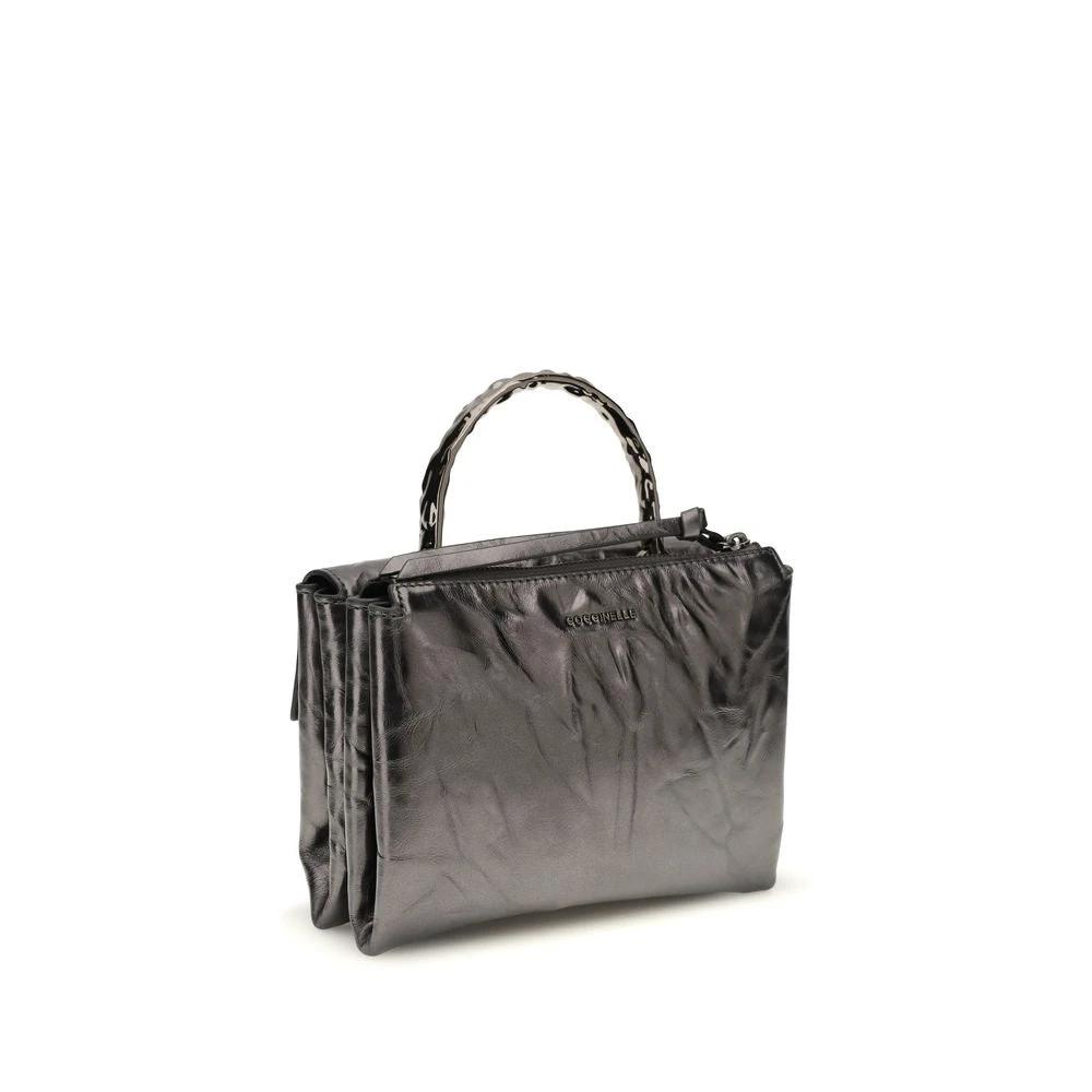 Coccinelle Black Calf Leather Bos Taurus Handbag by Coccinelle