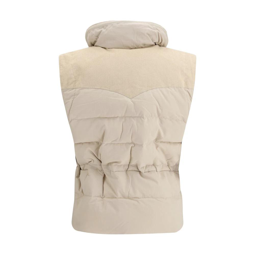 Veste sans manches Marant Étoile Beige en polyamide