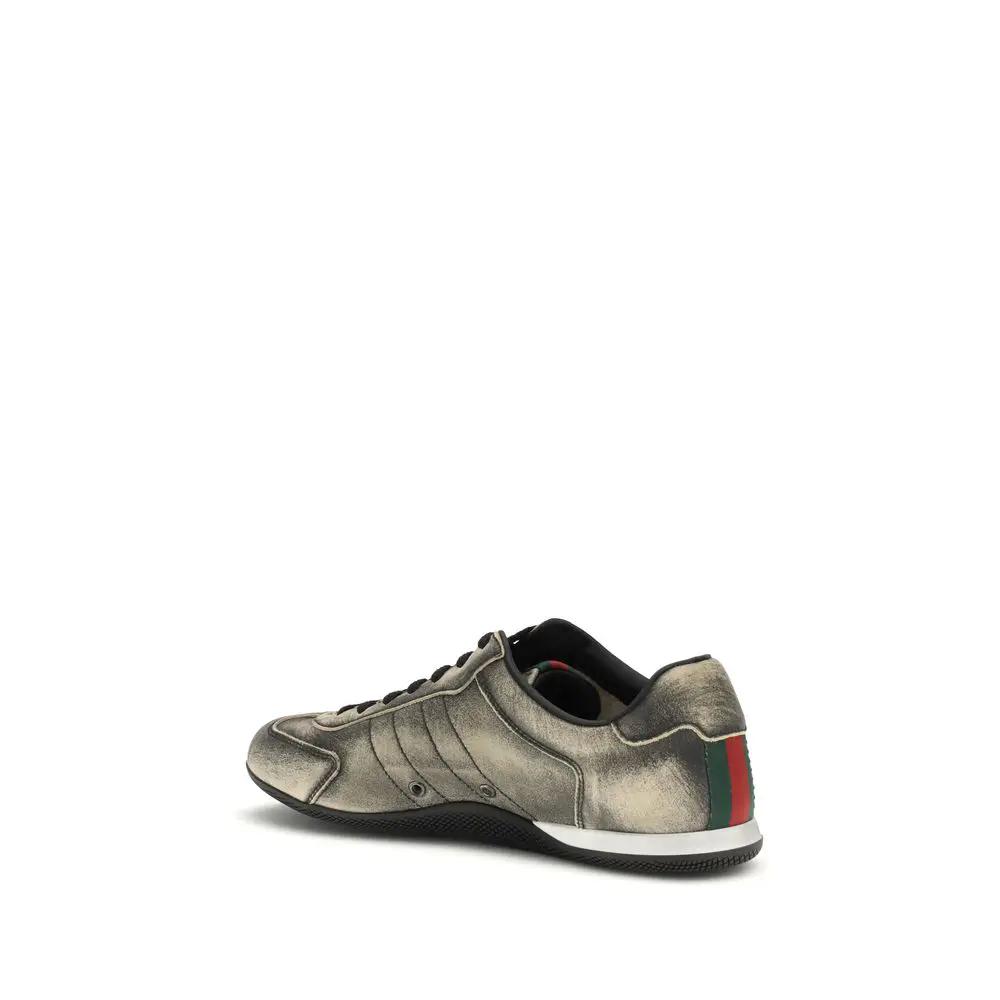 Baskets basses Gucci Bos Taurus en cuir de veau noir