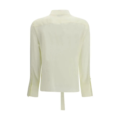 Chemisier en soie bicolore Alexander McQueen