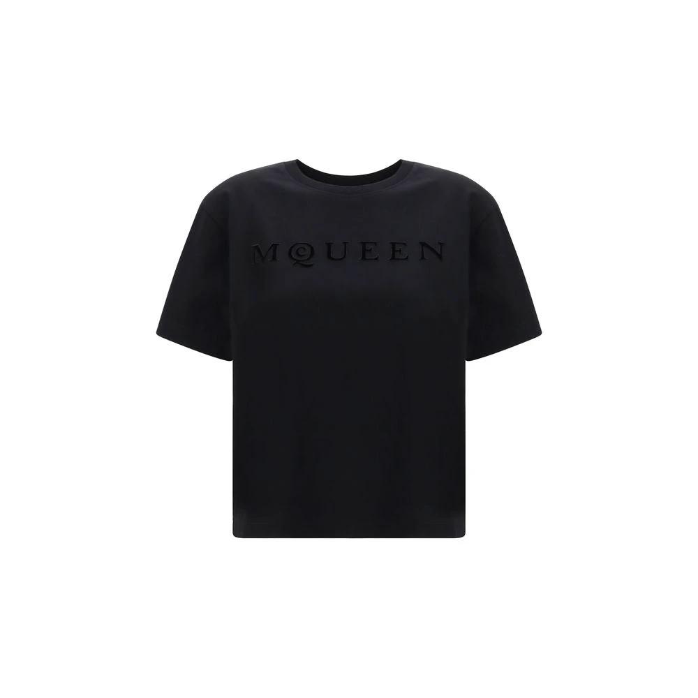 Alexander McQueen Black Cotton T-Shirt by Alexander McQueen