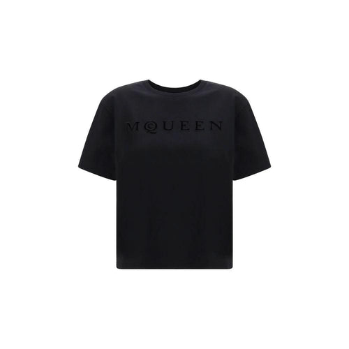 Alexander McQueen Black Cotton T-Shirt by Alexander McQueen