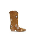 P.A.R.O.S.H. Brown Calf Leather Bos Taurus Ankle Boots by P.A.R.O.S.H.