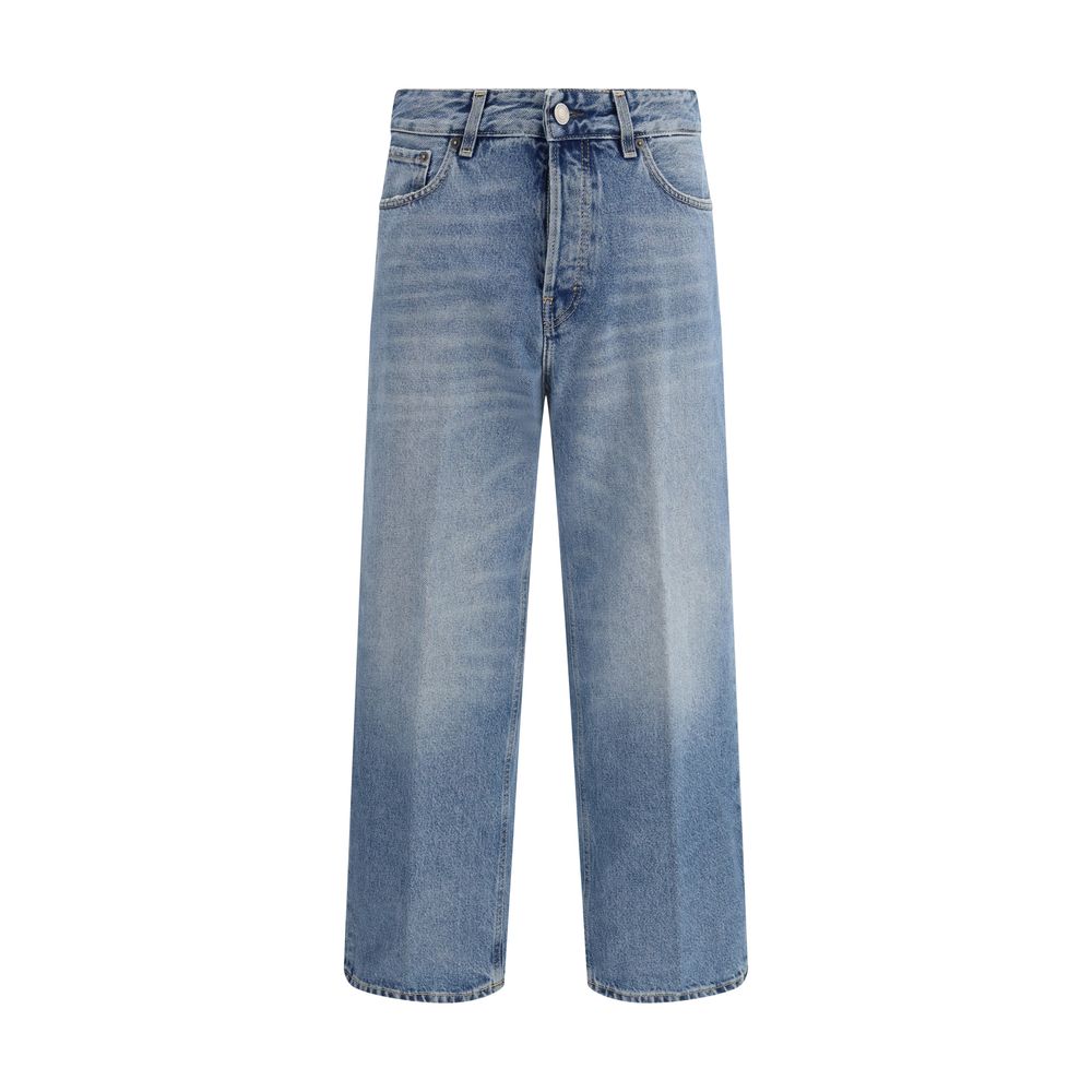 Jean boyfriend en coton bleu Haikure