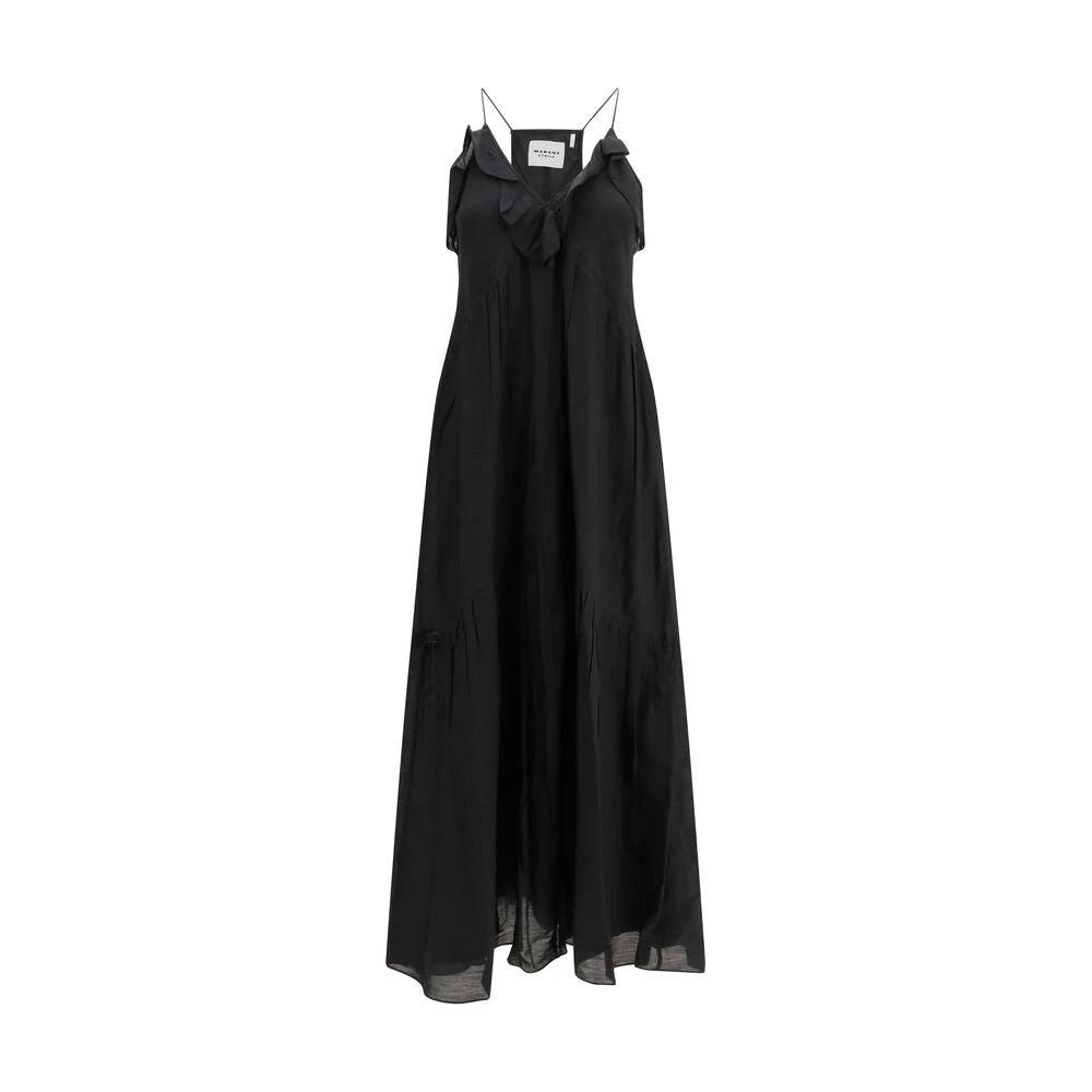 Robe décontractée en coton noir Marant Étoile