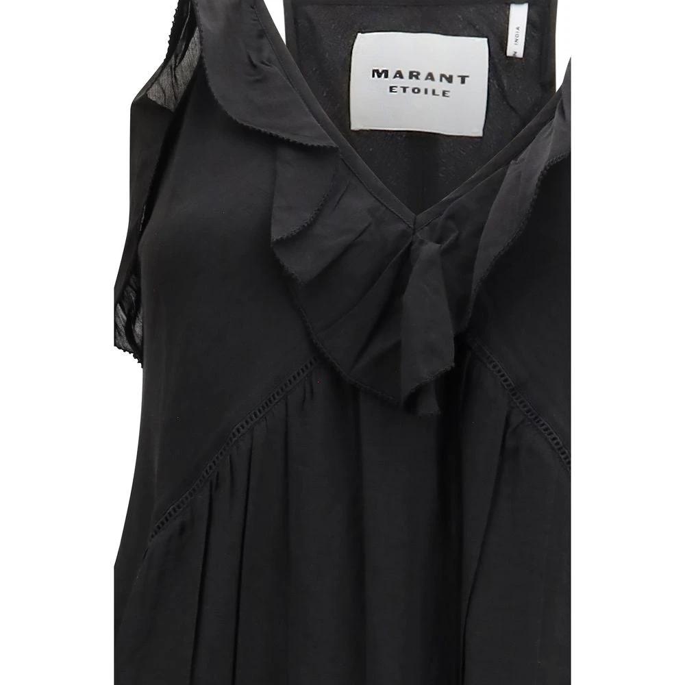 Robe décontractée en coton noir Marant Étoile