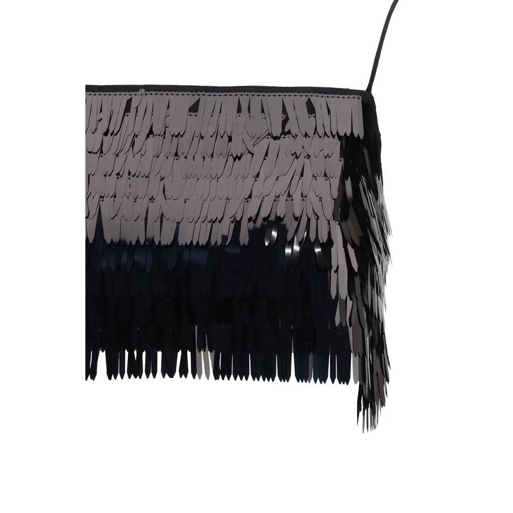 Self-Portrait Black Polyester Top by Self-Portrait