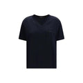 Fabiana Filippi T-shirt en viscose bleu