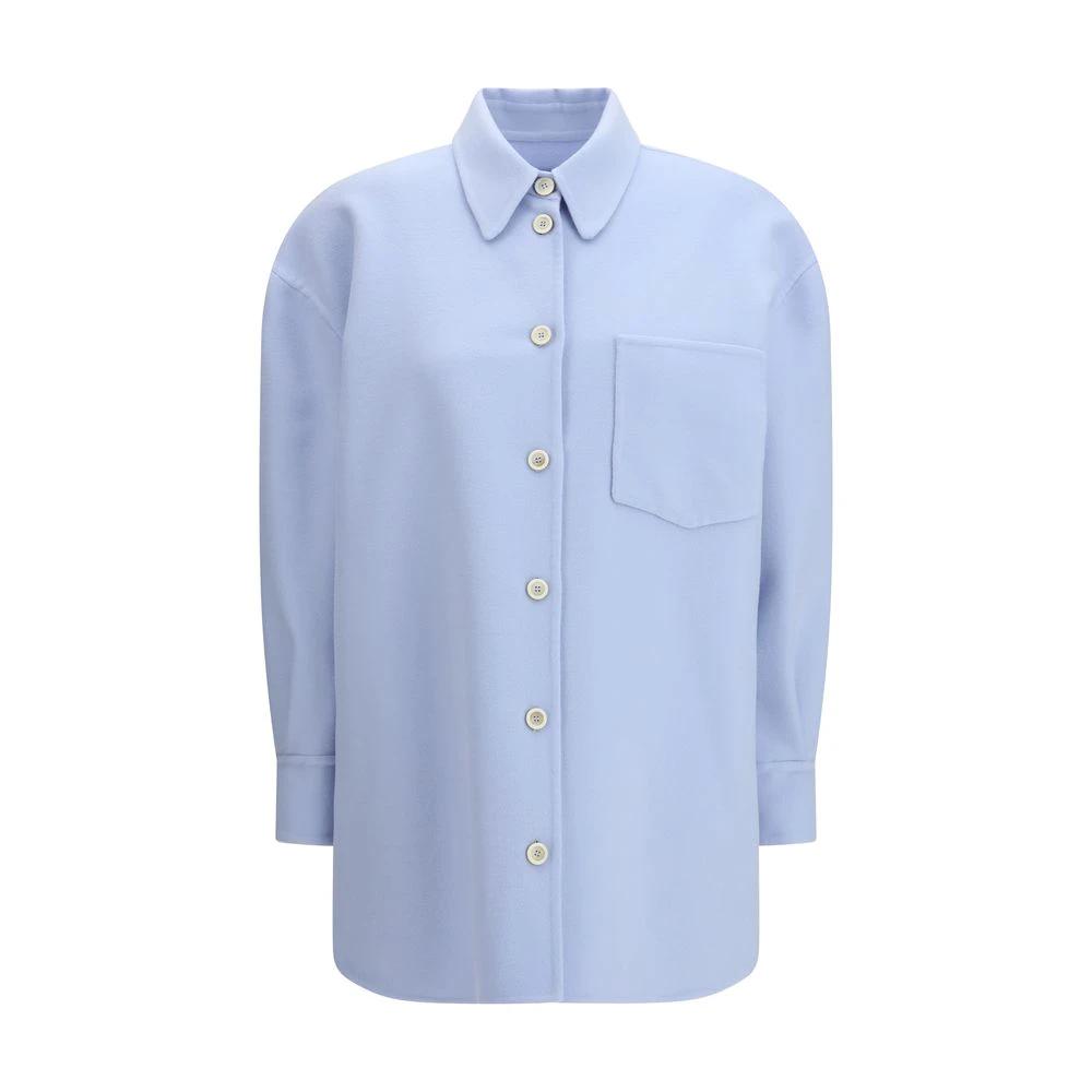 Chemise en laine polaire bleue Fabiana Filippi