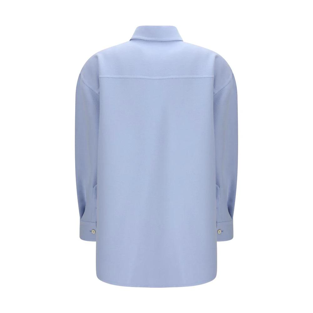 Chemise en laine polaire bleue Fabiana Filippi